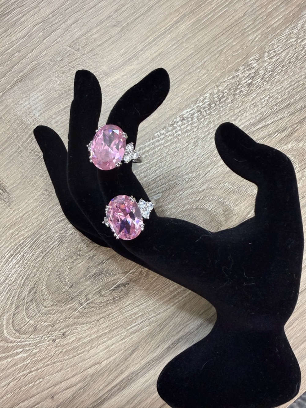 JTV Bella Luce 16.13 CTW Pink & White Diamond Simulant Rhodium over Sterling-NWT - Picture 3 of 11